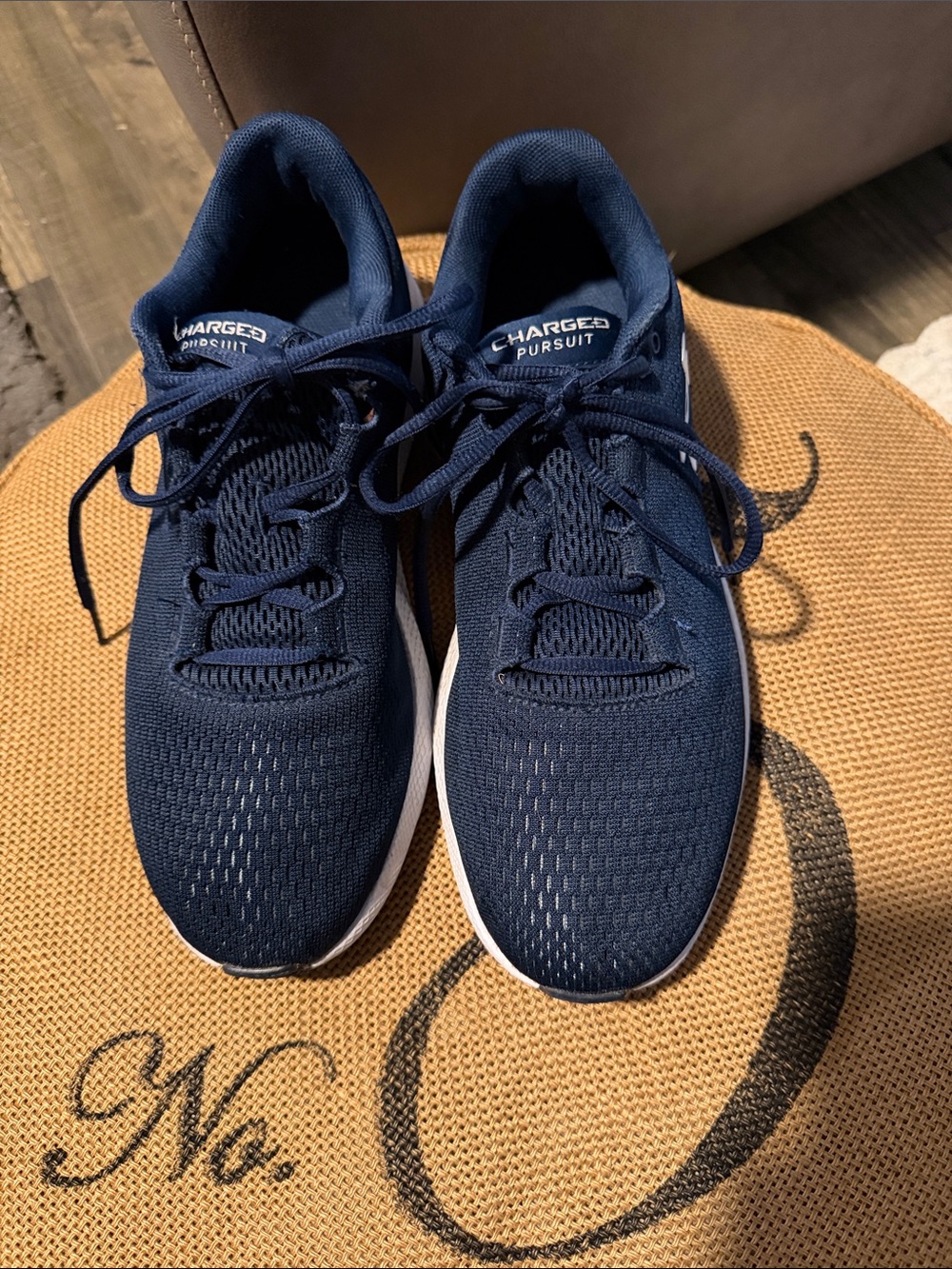 Under Armour Kids' Navy Blue Charged Pursuit Sneakers